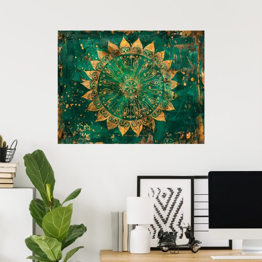 Poster Mandala (Bureau à domicile)