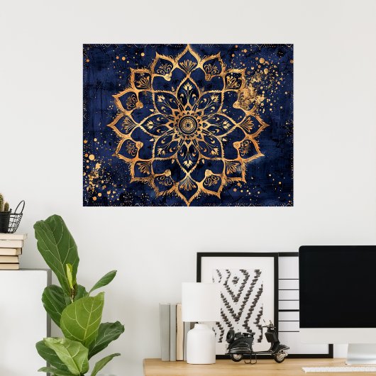 Poster Mandala (Bureau à domicile)
