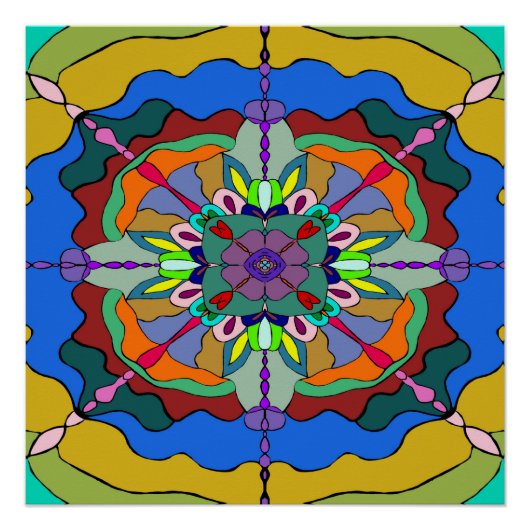 Poster mandala 1 (Devant)