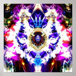 Poster Mandala 1 de ciel nocturne