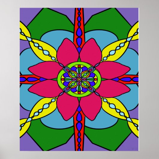 Poster mandala 3 (Devant)