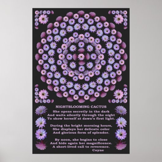 POSTER MANDALA 3 AVEC POÈME (Devant)