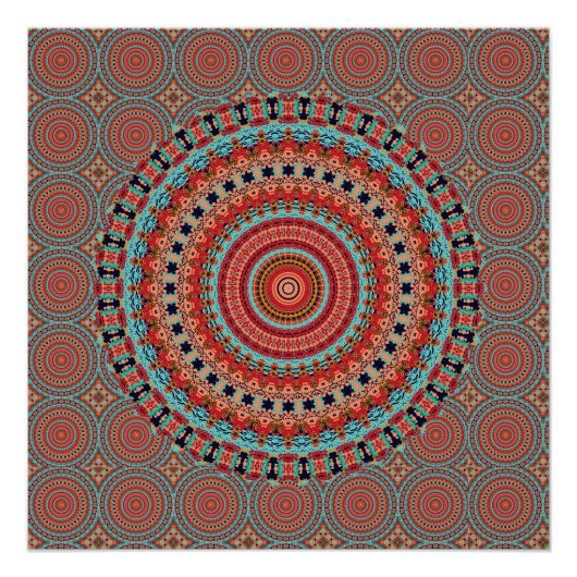 Poster Mandala 6 Glossy (Devant)