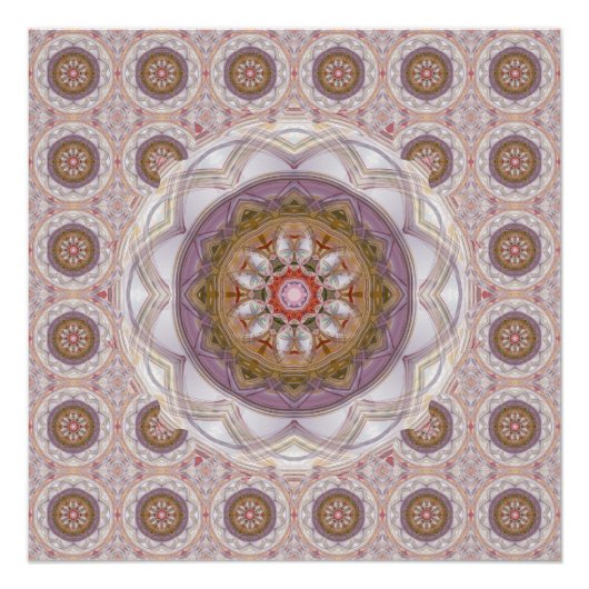 Poster Mandala 9 Glossy (Devant)