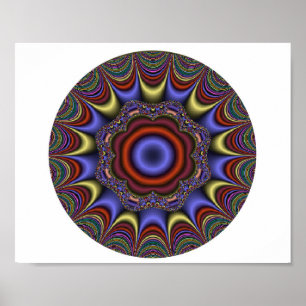 Poster Mandala Abstrait