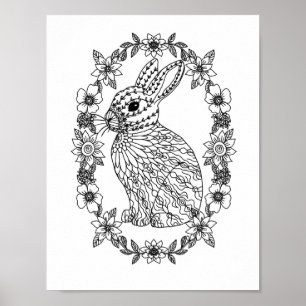 Poster Mandala Adult Coloration Doodle Couleur Cette