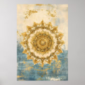 Poster Mandala artistique, un motif circulaire complexe s (Devant)