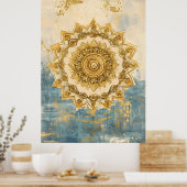 Poster Mandala artistique, un motif circulaire complexe s (Cuisine)