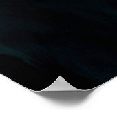 Poster Mandala Blanc Laissez la mer vous libérer (Coin)