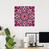 Poster Mandala Bloom (Bureau à domicile)