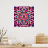 Poster Mandala Bloom (Cuisine)