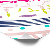 Poster mandala coloré (Coin)