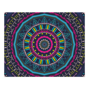 Poster mandala coloré