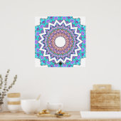 Poster Mandala conflictuel inversé (Cuisine)