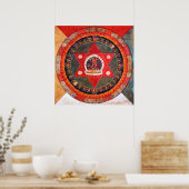 Poster Mandala Cosmic Diagram for Meditation (Cuisine)