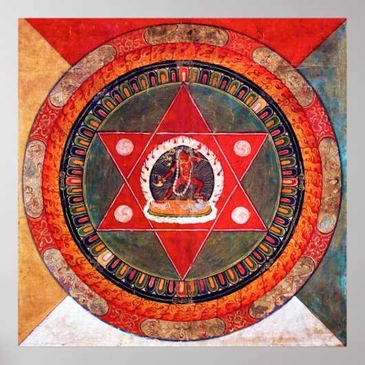 Poster Mandala Cosmic Diagram for Meditation (Devant)