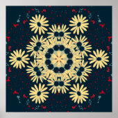Poster Mandala Daisy Dreams (Devant)