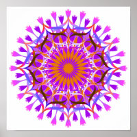 Mandala Damask Lotus Flower Art élégant