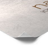 Poster Mandala Damask Namaste Méditation Yoga (Coin)