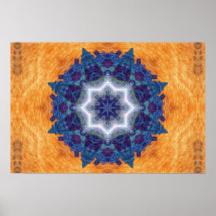 Poster Mandala d'art de crayon