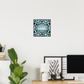 Poster Mandala d'art moderne (Bureau à domicile)