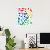 Poster Mandala de cercles 3 (Bureau à domicile)