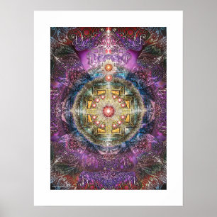 Poster Mandala de coeur