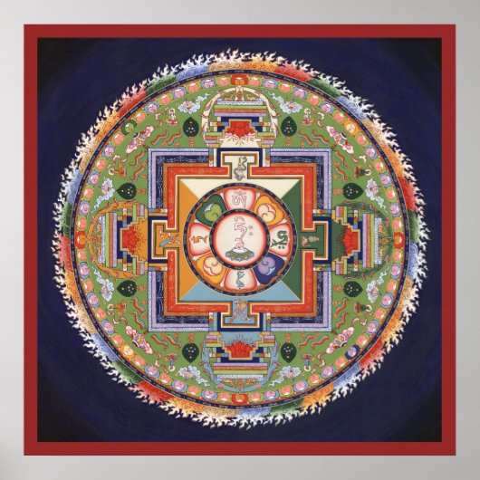 POSTER Mandala de Compassion - à partir de 14,25 $ (Devant)