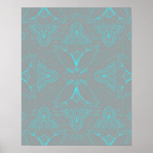 Poster Mandala de fleurs 6