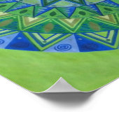 Poster Mandala de la Lune verte (Coin)