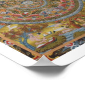 Poster Mandala de la vie de Bouddha (Coin)