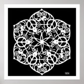 Poster Mandala de paix (Devant)