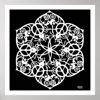 Poster Mandala de paix