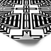 Poster Mandala de réflexion inversé (Coin)