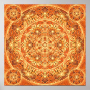 Poster Mandala de thanksgiving