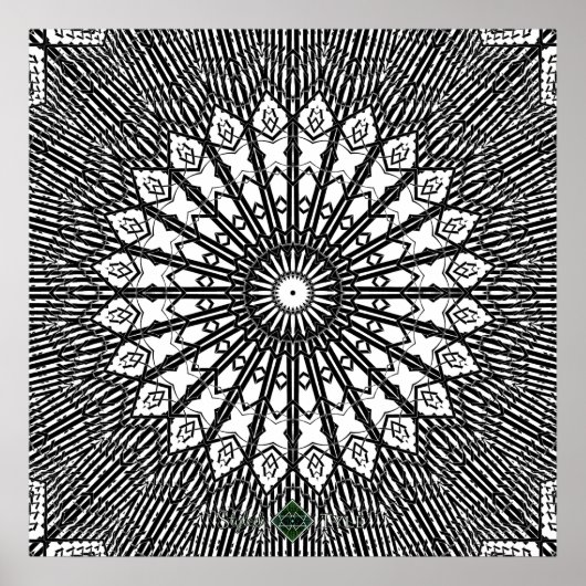 Poster Mandala de verre à retourner (Devant)