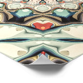 Poster Mandala des Tons de Terre (Coin)