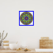 Poster Mandala Design Watercolor.3 (Cuisine)