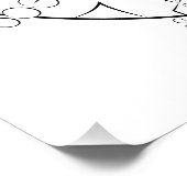 Poster Mandala dessin couleur adulte (Coin)