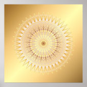Poster Mandala d'or (Devant)