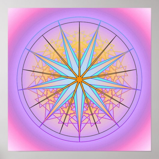 Poster Mandala Dream #1 (Devant)