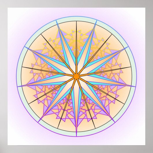 Poster Mandala Dream #2 (Devant)