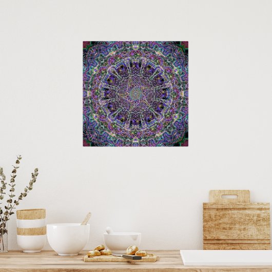 Poster Mandala Dream Catcher (Cuisine)