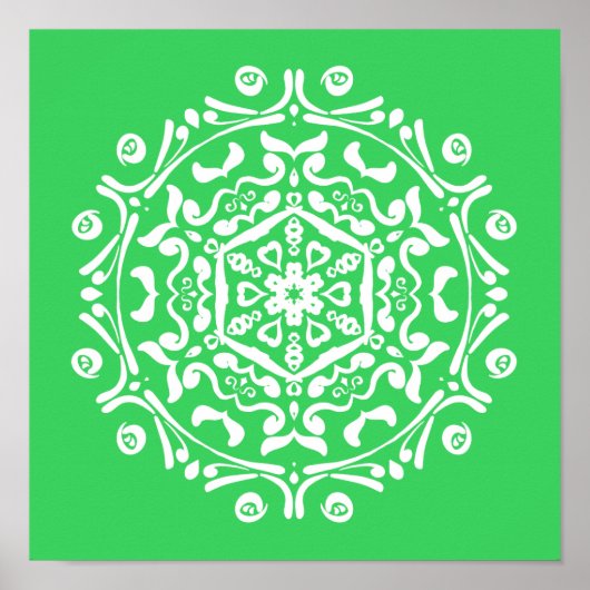 Poster Mandala du printemps (Devant)