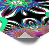 Poster Mandala Electric Bloom (Coin)