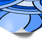 Poster Mandala en bleu (Coin)