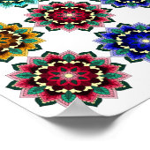 Poster Mandala en différentes couleurs (Coin)
