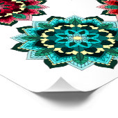 Poster Mandala en différentes couleurs (Coin)