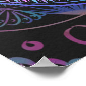 Poster Mandala en fleur galactique (Coin)