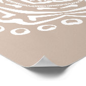 Poster Mandala en laine (Coin)